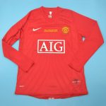 CAMISETA RETRO MANCHESTER UNITED LOCAL 07 - 09 MANGA LARGA