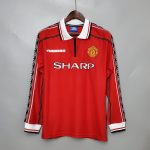 CAMISETA RETRO MANCHESTER UNITED LOCAL 98 - 99 MANGA LARGA