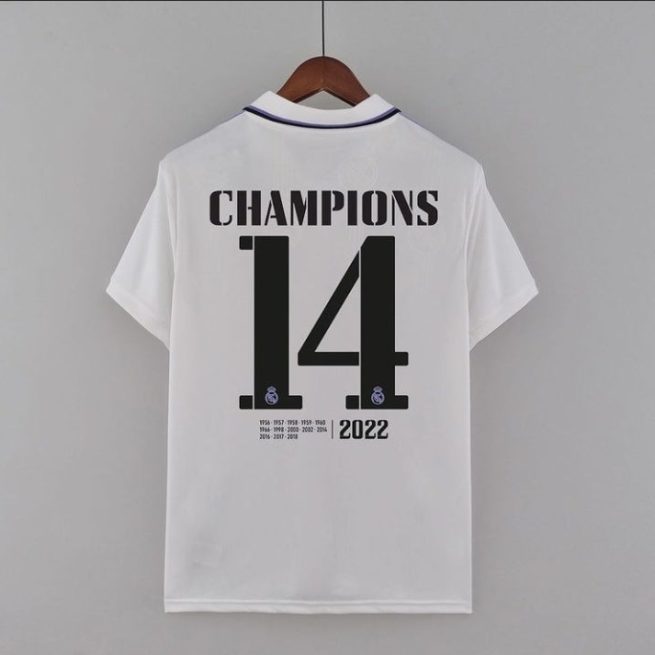 CAMISETA LOCAL REAL MADRID 2022-23 (14 CHAMPIONS)